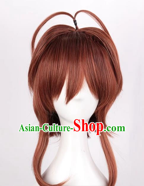 Card Captor Sakura Variety Sakura Kinomoto Sakura Mixed Brown Cos Anime High Temperature Silk Wig