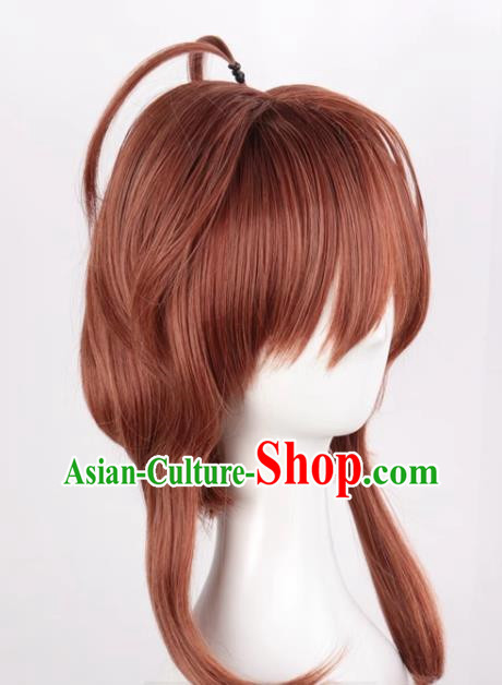 Card Captor Sakura Variety Sakura Kinomoto Sakura Mixed Brown Cos Anime High Temperature Silk Wig