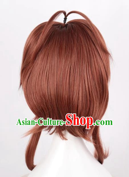 Card Captor Sakura Variety Sakura Kinomoto Sakura Mixed Brown Cos Anime High Temperature Silk Wig