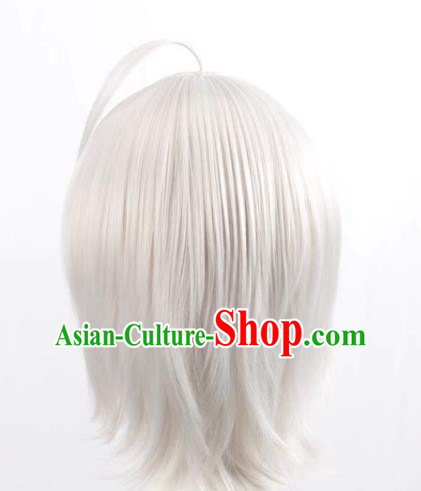 Fate Grand Orde Fgo Joan Of Arc Short Hair Silver White Cos Wig