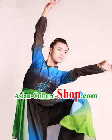 China Classical Dance Ink Painting Costume Stage Performance Clothing Han Tang Dance Outfit