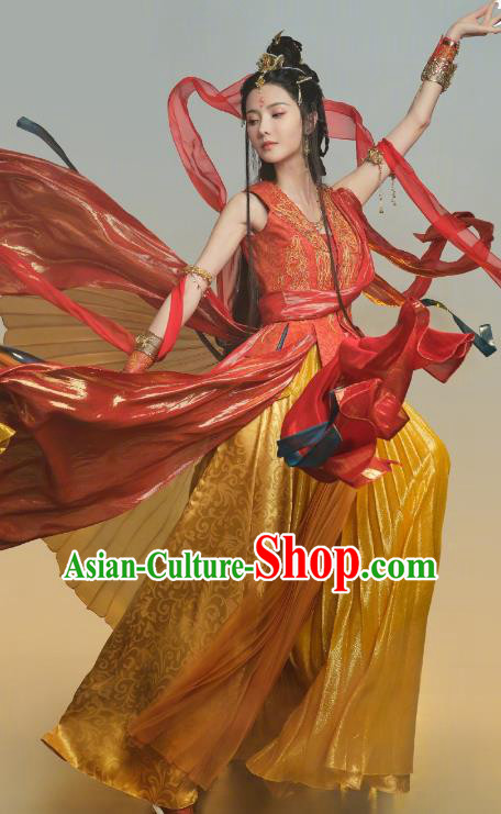 TV Series Till The End of The Moon Goddess Yu Dress China Ancient Flying Fairy Clothing