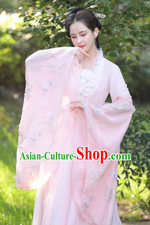 China Traditional Hanfu Qiyao Dress Ancient Fairy Clothing Tang Dynasty Princess Clothing
