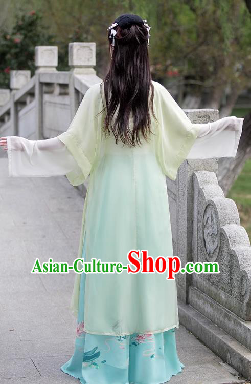 China Song Dynasty Costume Classical Dance Dress Ancient Hanfu Young Woman Ruqun Clothing