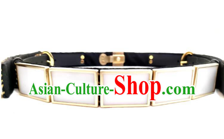 China Handmade Feiyu Jade Blet Ming Dynasty Emperor Belt Ancient Royal Prince Waistband