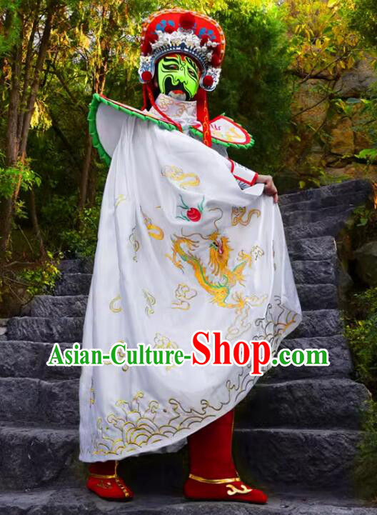 China Mask Change White Outfit Bian Lian Mask Changing Costumes Complete Set