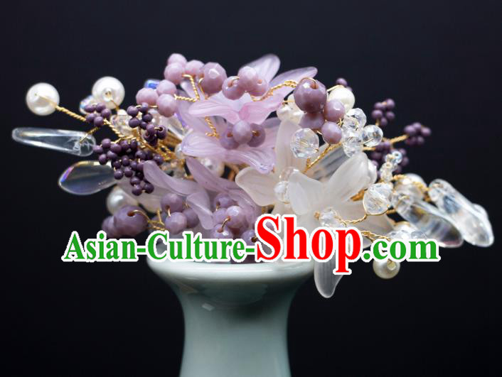 China Handmade Hanfu Hair Jewelries Ancient Goddess Hairpins Song Dynasty Princess Headpieces Complete Set