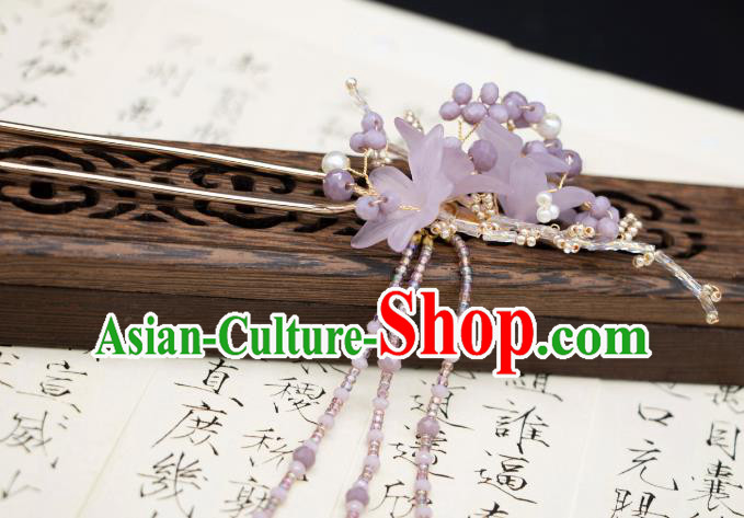 China Handmade Hanfu Hair Jewelries Ancient Goddess Hairpins Song Dynasty Princess Headpieces Complete Set