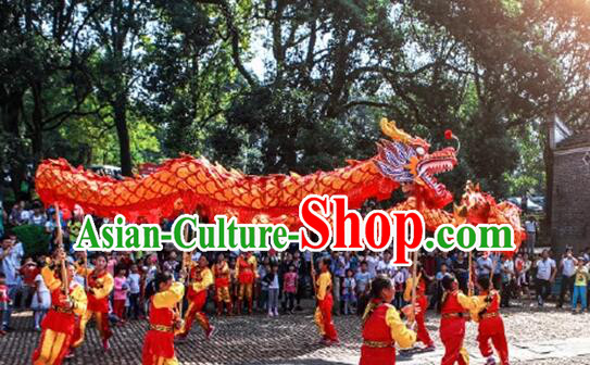 Handmade China New Year Dragon Dance Costume Professional Dragon Dancing Competition Prop Complete Set for Children