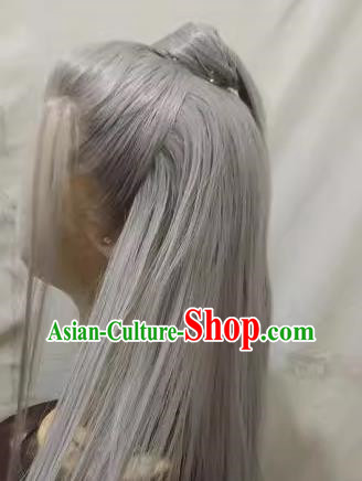 Front Hook Front Lace Wig Sauvignon Blanc Liu Nan Silver Gray Costume