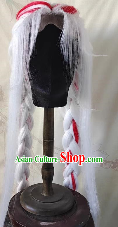 Front Hand Hook White And Red Mixed Color King Yang Yuhuan Glory Yin Tiger Heart Song Wig Year Of The Tiger