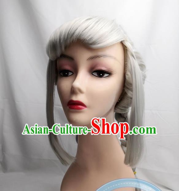 Silver Gray Apex Cos Hero Loba Anime COS Wig