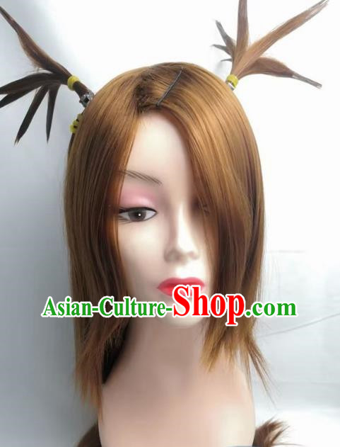 Boruto Akimichi Chocho Pigtail Cosplay Wig