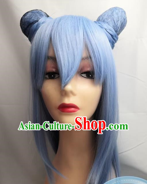 Cosplay Fake Hair Virtual Vtuber Inuyama Tamaki Hair Bag Maruko Custom Made Wig