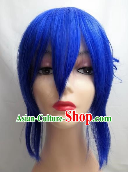 COSPLAY Wig Gemini Princess COS Lianyin Blue Roman Curly Wig Custom Made