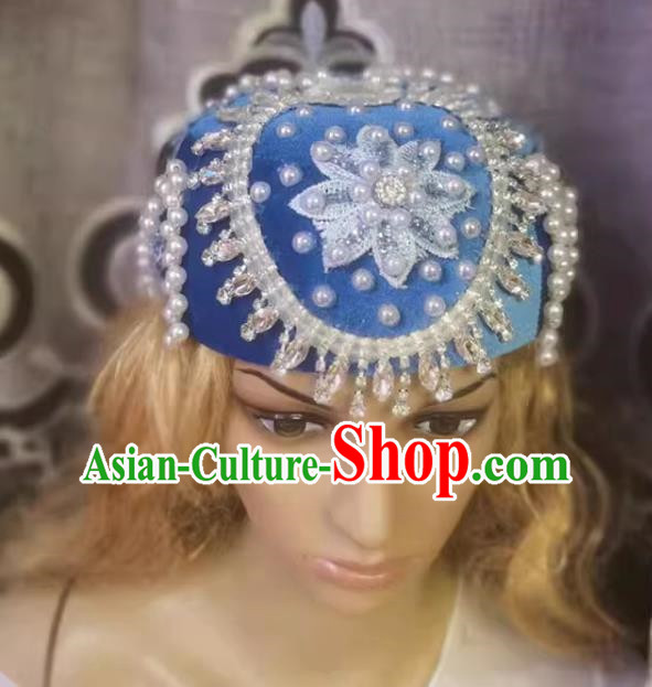 China Xinjiang dance hat accessories Maixi Lapu Uyghur domed pearl hat