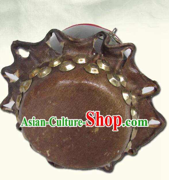 Handmade Kylin Dance Lion China Lion Dance Prop Top Buffalo Hide Drum