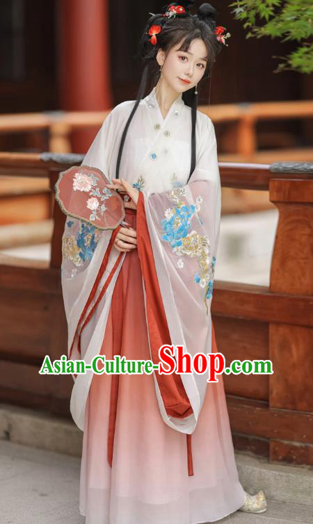 Traditional Hanfu Dress Chinese Ancient Princess Costume Southern and Northern Dynasties Woman Clothing