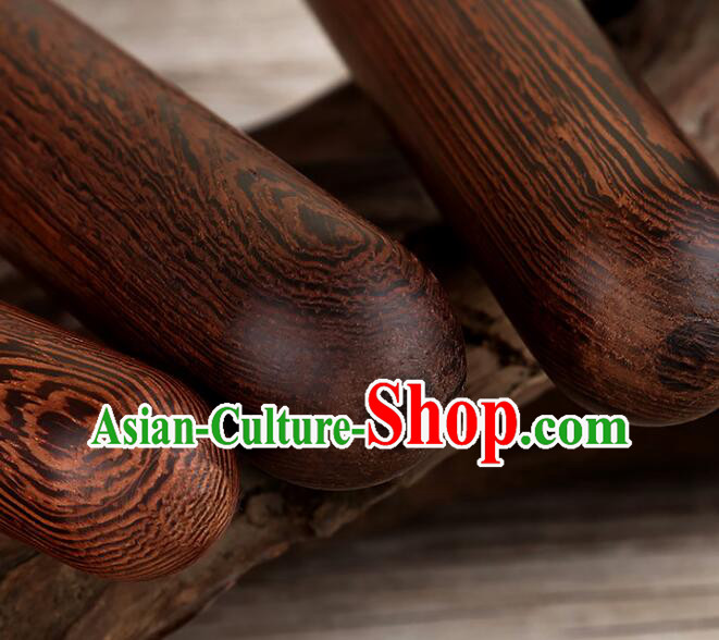 Handmade Chinese Lion Dance Drum Sticks Professional Wenge Jichi Wood Drumsticks