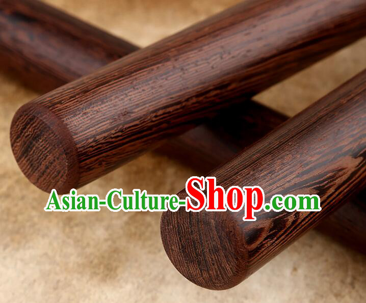 Handmade Chinese Lion Dance Drum Sticks Professional Wenge Jichi Wood Drumsticks
