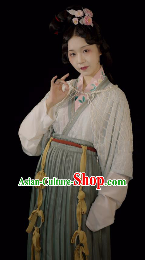 Chinese Traditional Hanfu Dresses Song Dynasty Young Mistress Clothing Ancient Princess Garment Costumes
