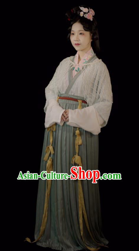 Chinese Traditional Hanfu Dresses Song Dynasty Young Mistress Clothing Ancient Princess Garment Costumes