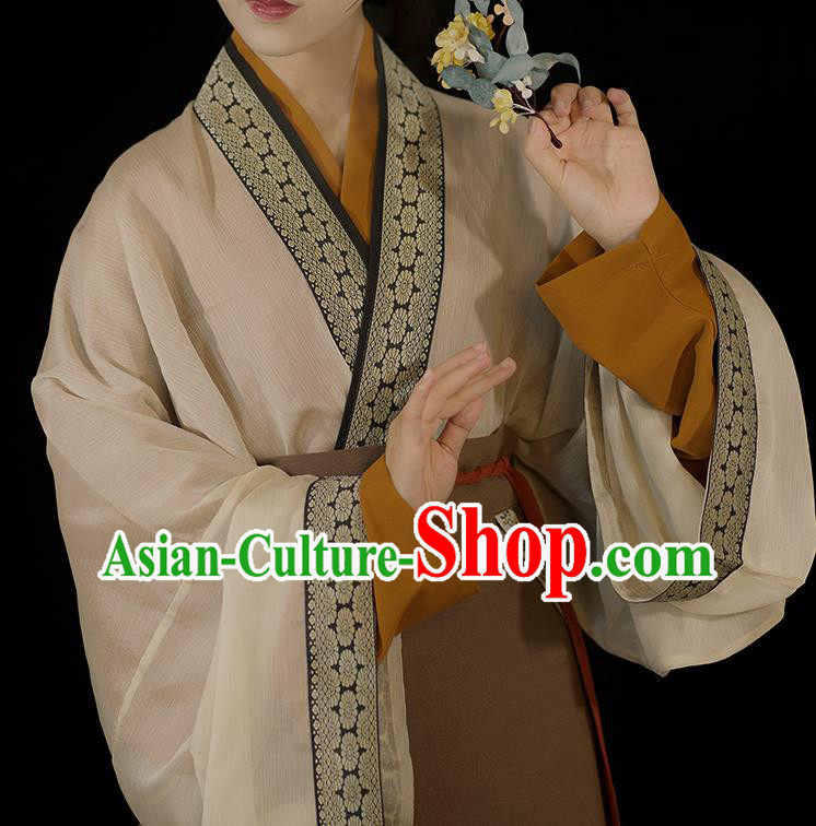Chinese Traditional Hanfu Dress Costumes Song Dynasty Noble Lady Clothing Ancient Young Beauty Garments