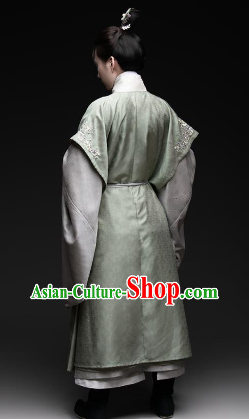 Chinese Ancient Scholar Clothing Ming Dynasty Swordsman Hanfu Traditional Priest Frock Garment Costumes