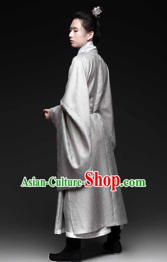 Chinese Ancient Scholar Clothing Ming Dynasty Swordsman Hanfu Traditional Priest Frock Garment Costumes