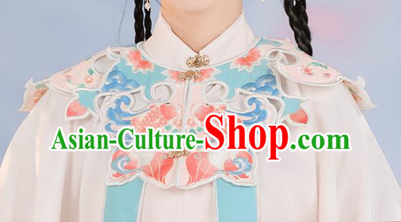 Chinese Traditional Hanfu Long Blouse and Skirt Ming Dynasty Young Lady Clothing Ancient Princess Dresses