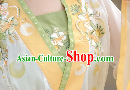 Chinese Southern and Northern Dynasties Young Lady Clothing Ancient Fairy Costume Traditional Dress