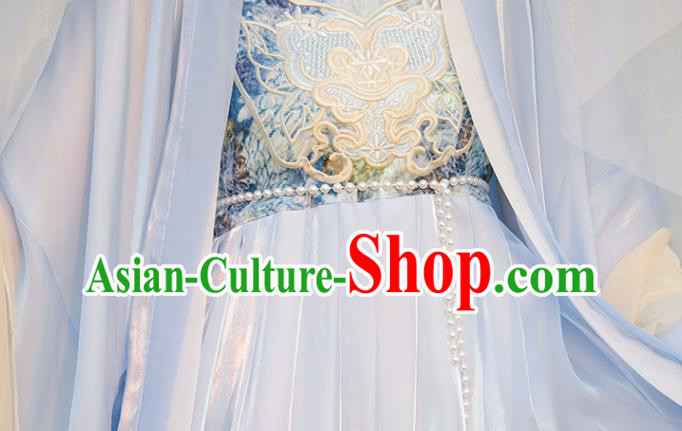 Chinese Traditional Hezi Dress Ancient Hanfu Fairy Clothing Tang Dynasty Young Woman Costumes