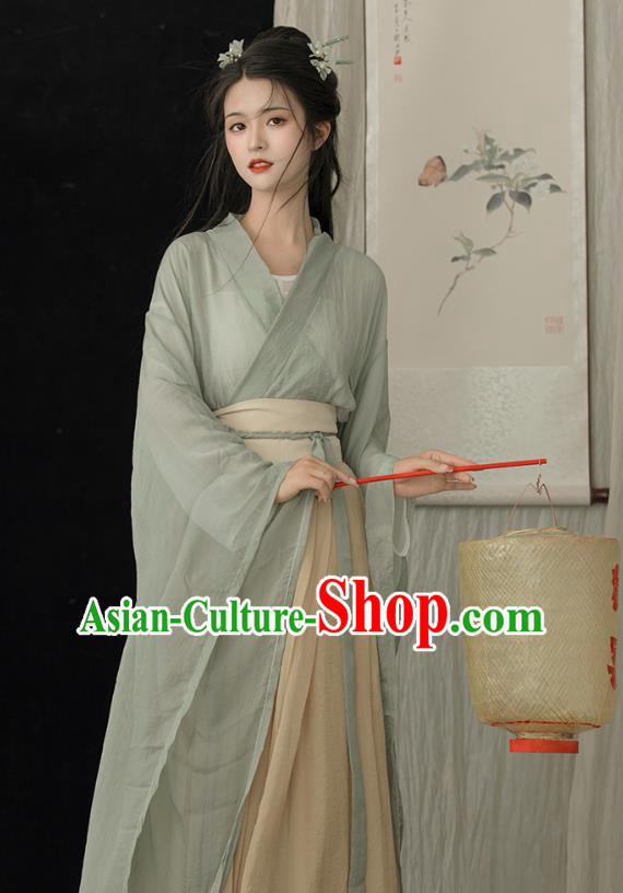 Chinese Ancient Swordswoman Clothing Jin Dynasty Young Lady Costumes Traditional Hanfu Dresses