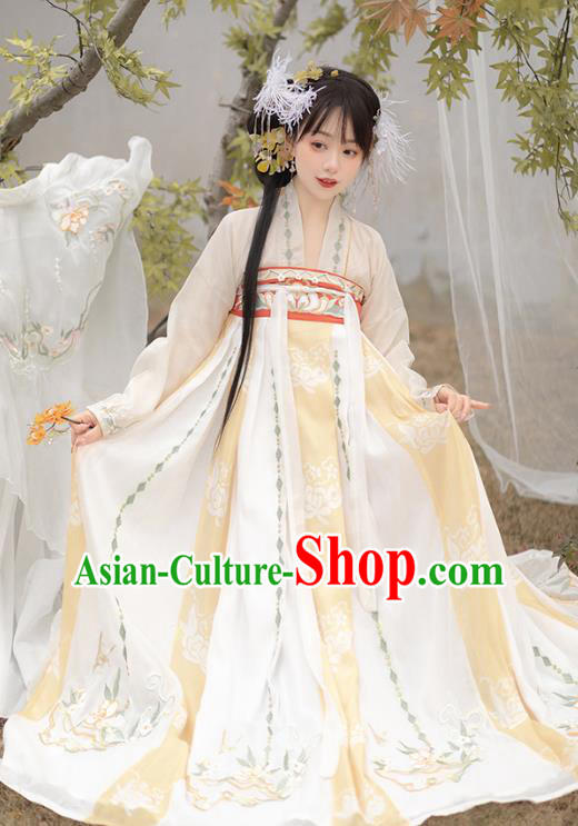 Chinese Traditional Hanfu Dresses Ancient Fairy Clothing Tang Dynasty Royal Princess Costumes