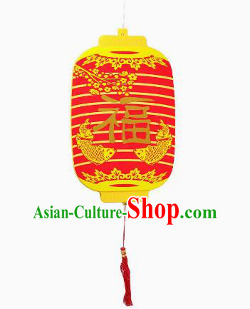 Chinese New Year Lucky Lantern Outdoor Hanging Lantern Waterproof Wax Gourd Lantern