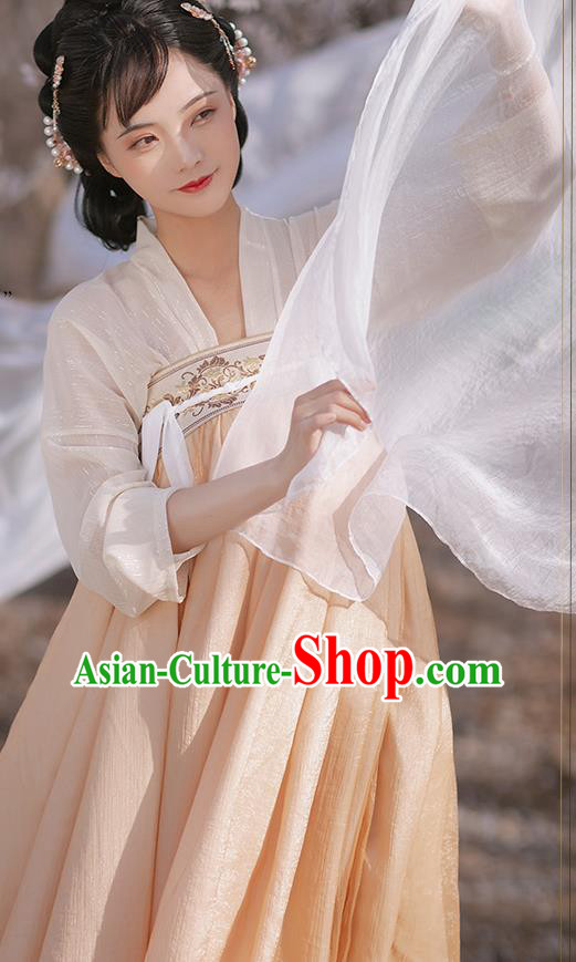Chinese Tang Dynasty Princess Garment Costumes Hanfu Ruqun Dresses Ancient Young Woman Clothing