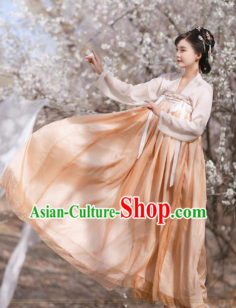 Chinese Tang Dynasty Princess Garment Costumes Hanfu Ruqun Dresses Ancient Young Woman Clothing
