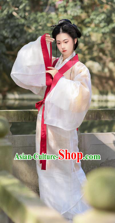 Chinese Han Dynasty Princess Garment Costume Ancient Young Woman Dresses Traditional Han Fu