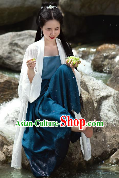 Chinese Handmade Hanfu Dresses Song Dynasty Female Costumes Ancient Young Lady Clothing