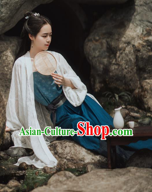 Chinese Handmade Hanfu Dresses Song Dynasty Female Costumes Ancient Young Lady Clothing