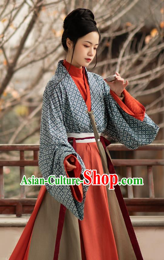 China Ancient Princess Costumes Hanfu Dress Wei Jin Northern and Southern Dynasties Empress Clothing