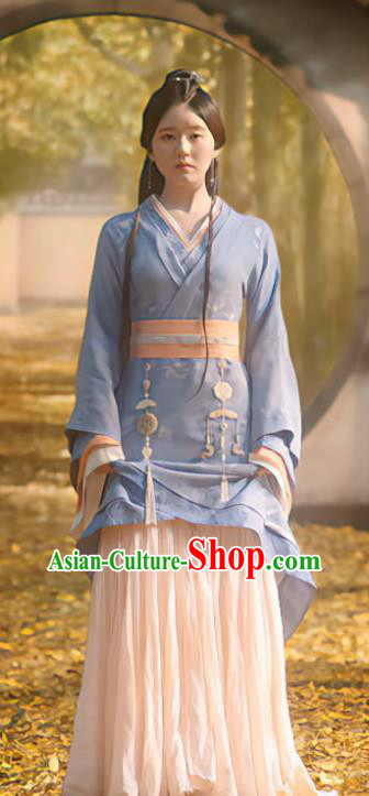 Chinese Han Dynasty Noble Lady Clothing TV Series Love Like The Galaxy Cheng Shaoshang Ancient Princess Garment Costumes