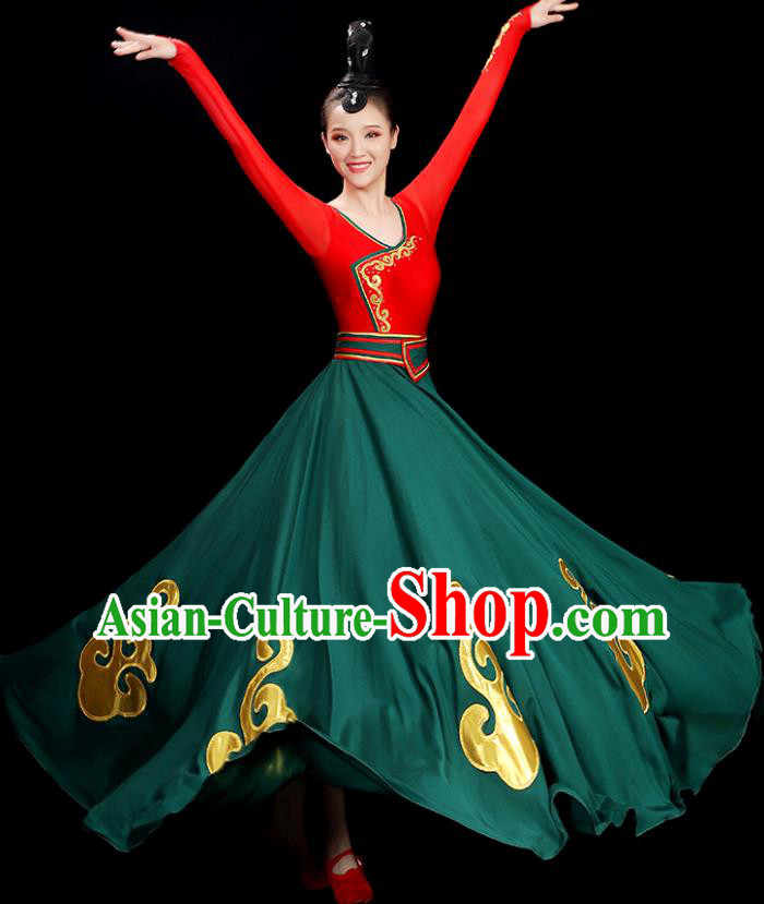 China Classical Dance Dress Women Group Show Costume Opening Dance Clothing