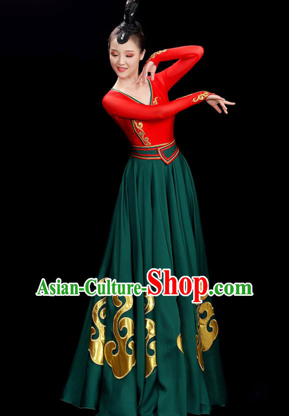 China Classical Dance Dress Women Group Show Costume Opening Dance Clothing