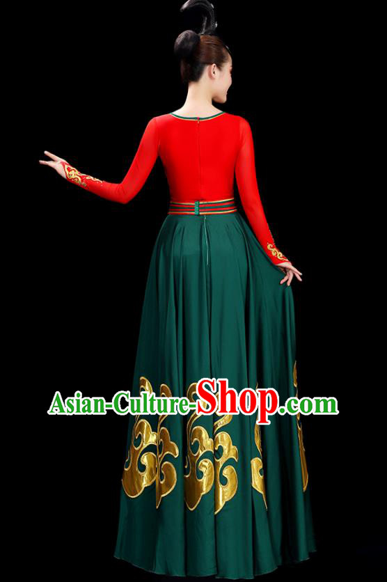 China Classical Dance Dress Women Group Show Costume Opening Dance Clothing