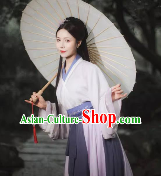 China Jin Dynasty Princess Clothing Traditional Woman Hanfu Set Ancient Female Swordsman Costumes