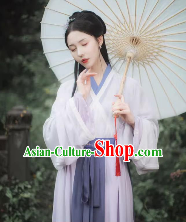 China Jin Dynasty Princess Clothing Traditional Woman Hanfu Set Ancient Female Swordsman Costumes