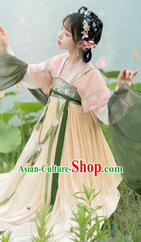 China Tang Dynasty Princess Dresses Ancient Noble Lady Garment Costumes Hanfu Clothing