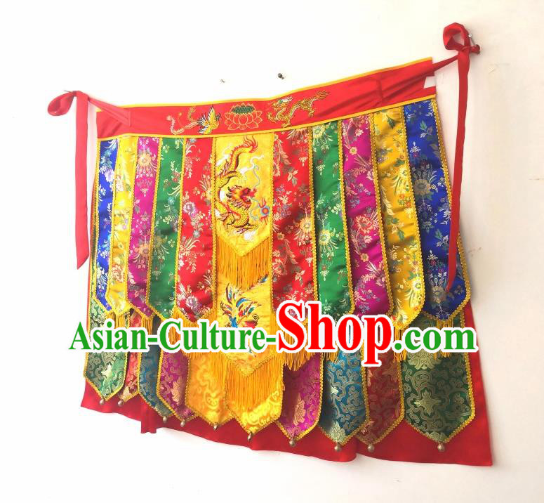China Fiesta Parade Costumes Nuo Opera Er Lang God Clothing Embroidered Folk Dance Garments
