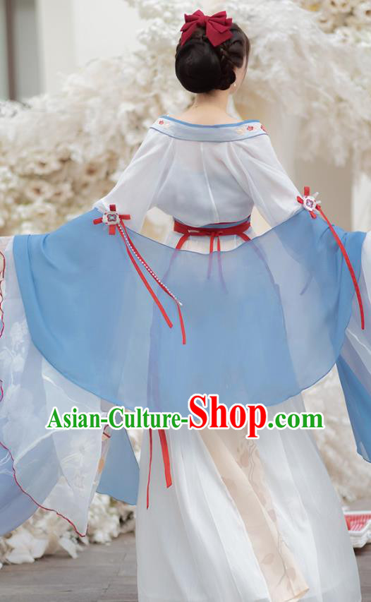 China Ancient Fairy Garment Costumes Hanfu Ruqun Clothing Southern and Northern Dynasties Princess Dresses